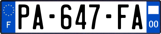 PA-647-FA